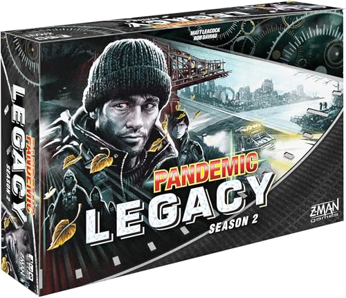 Pandemic Legacy Season 2 Board Game (Black) - Fight to Save Humanity from Plague! Cooperative Strategy Game for Kids and Adults, Ages 13+, 2-4...