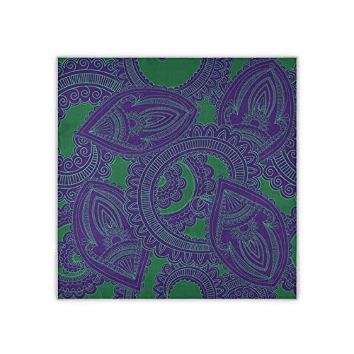 susiyo Blue and Green Seamless Large Square Scarves Silk Scarf Kerchief Hair Scarves Neckerchief Headscarves Bandanas Shawl Wraps for Women 35 x 35 inches2