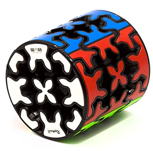 Image of D ETERNALSpeed Cube Set, Gear Cube Set of 3x3 Gear Cube Gear Cylinder Cube 3x3 Pyramid and 3x3 Gear Ball, 3D Gear Cube Puzzles Toys, Brain Teasers (4 Pack)