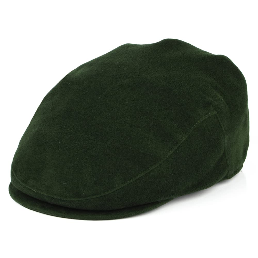 Failsworth Men's Olive Millinery Moleskin Cap In Size: Large (59Cm)
