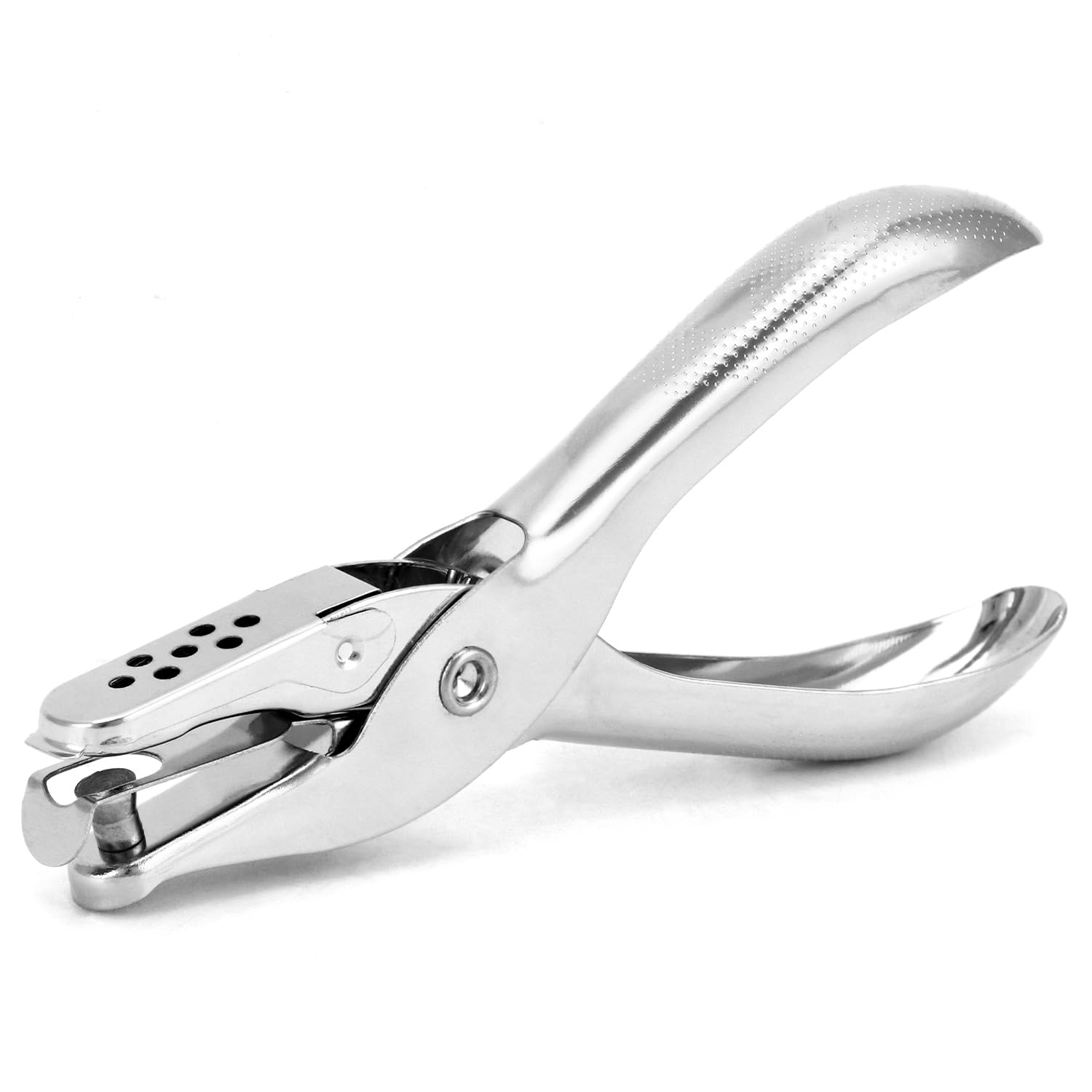 QWORK Paquete de 24 perforadoras de un solo agujero de 1/4 pulgadas, capacidad de 5 hojas, perforadoras de metal para tarjetas de felicitación, álbumes de recortes