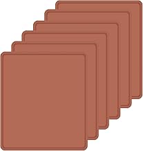 Zanup 6 Pcs Edge Silicone Dehydrator Sheets Mats for Liquids, Nonstick Fruit Leather Dehydrator Trays Compatible with Cosori CP267-FD, High Temperature Resistance Reusable Silicone Trays for Baking Cooking Dehydrating Eggs Herbs Fruit Roll Up