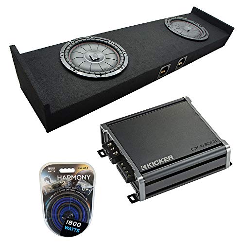 American Sound Connection ASC FTB2X10-15CREW Compatible with Ford F150 Crew 2015 - UP Dual 10