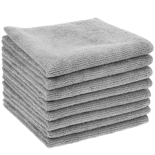 TEHAUX 8個 吸水速乾マイクロファイバークロス キッチン用清掃 車用洗車 家用多目的クリーニングラグ ソフト素材で 属対応 洗濯可能で繰り