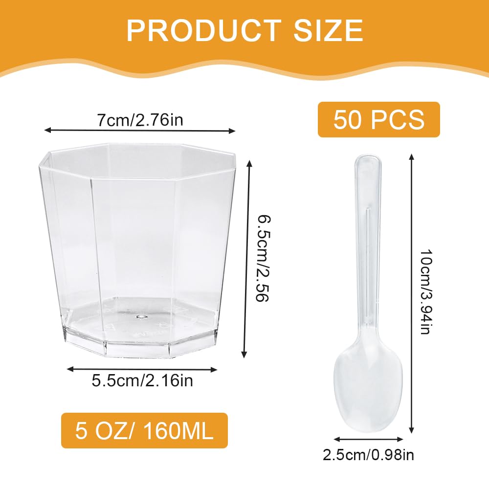 1000 Cucchiai Di Plastica Trasparenti - Riutilizzabili, 7.5cm Per Dessert E Gelati - Foto 7