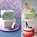 Mercurry 9Pcs High-Heeled Shoes Fondant Cake Mold Cutter Sugarcraft Mold Decorating Tools