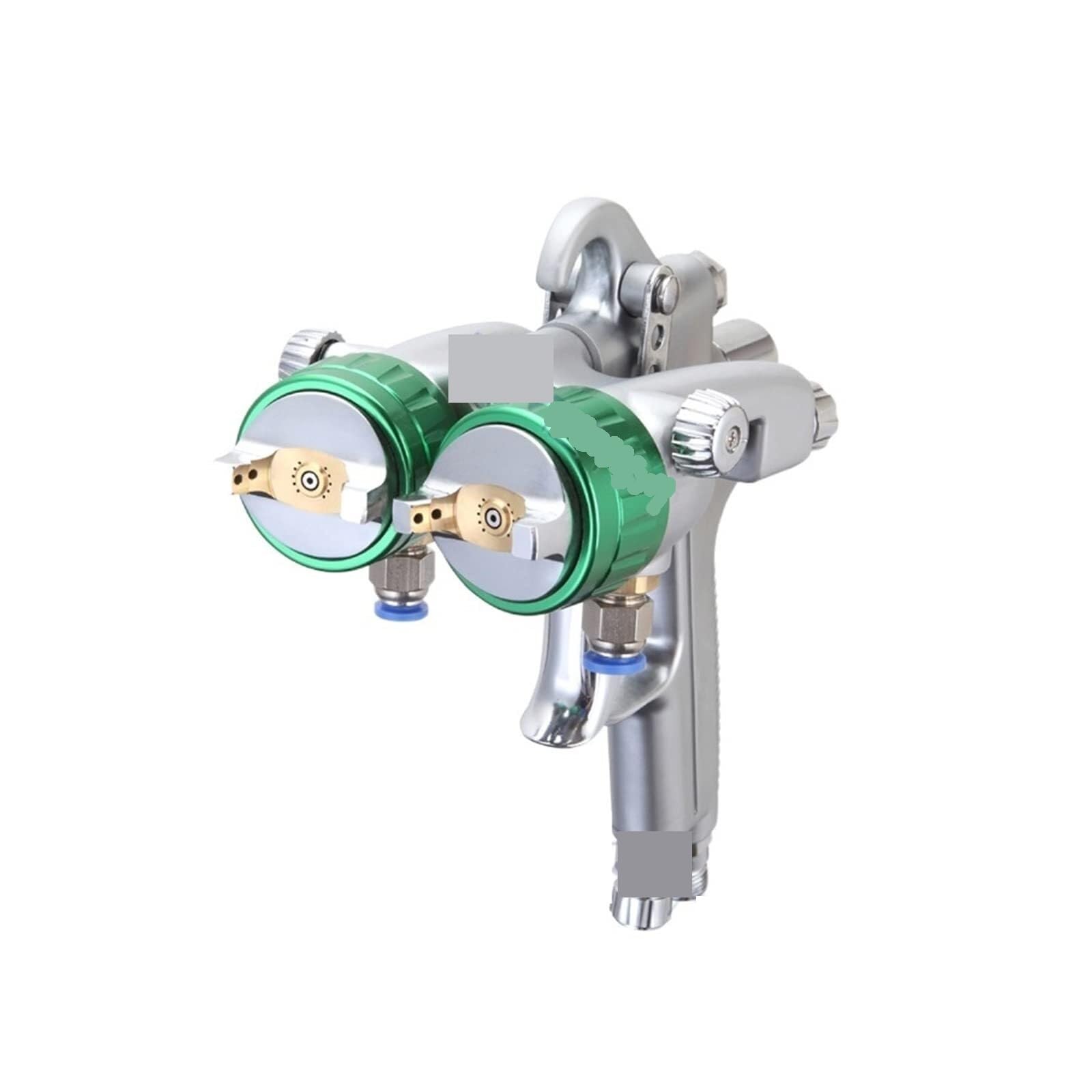Pneumatyczny pistolet natryskowy, PT-29 Dwugłowicowy Pistolet Natryskowy Pneumatyczny Podwójna Dysza Do Malowania Natryskowego Ciśnienie Zasilania 8-12 Cfm 1000 Ml 4,0 MPa 1,3 Mm