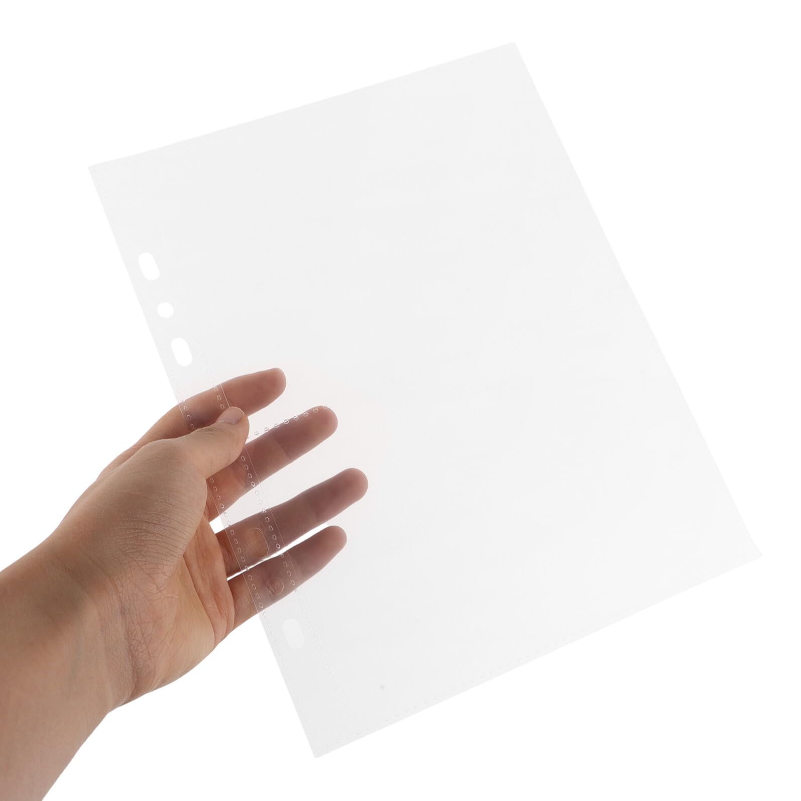 80 Fogli Trasparenti per Raccoglitori Buste per Album Foto Inserti Plastica per Organizer Documenti e Custodia Cartoline