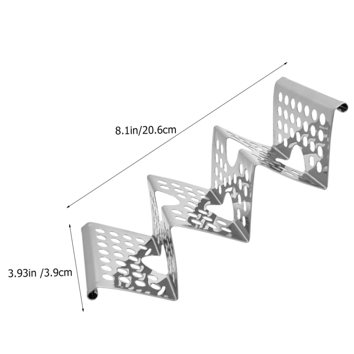 COLLBATH Decorative Metal Taco Rack Chicken Roll Holder Stainless Steel Pancake Stand Food Store Supplies