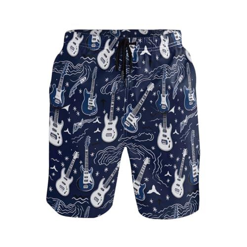 CHIFIGNO Men's Funny Swim Trunks Quick Dry Summer Beach Shorts Swimsuit for Men with Pockets