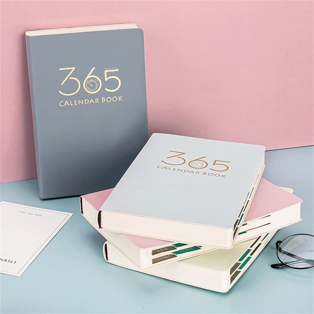 Agenda 365 giorni Agenda 2022 Notebook A5 Giornaliera Settimanale Piano mensile Organizer 200 pagine (B A5)