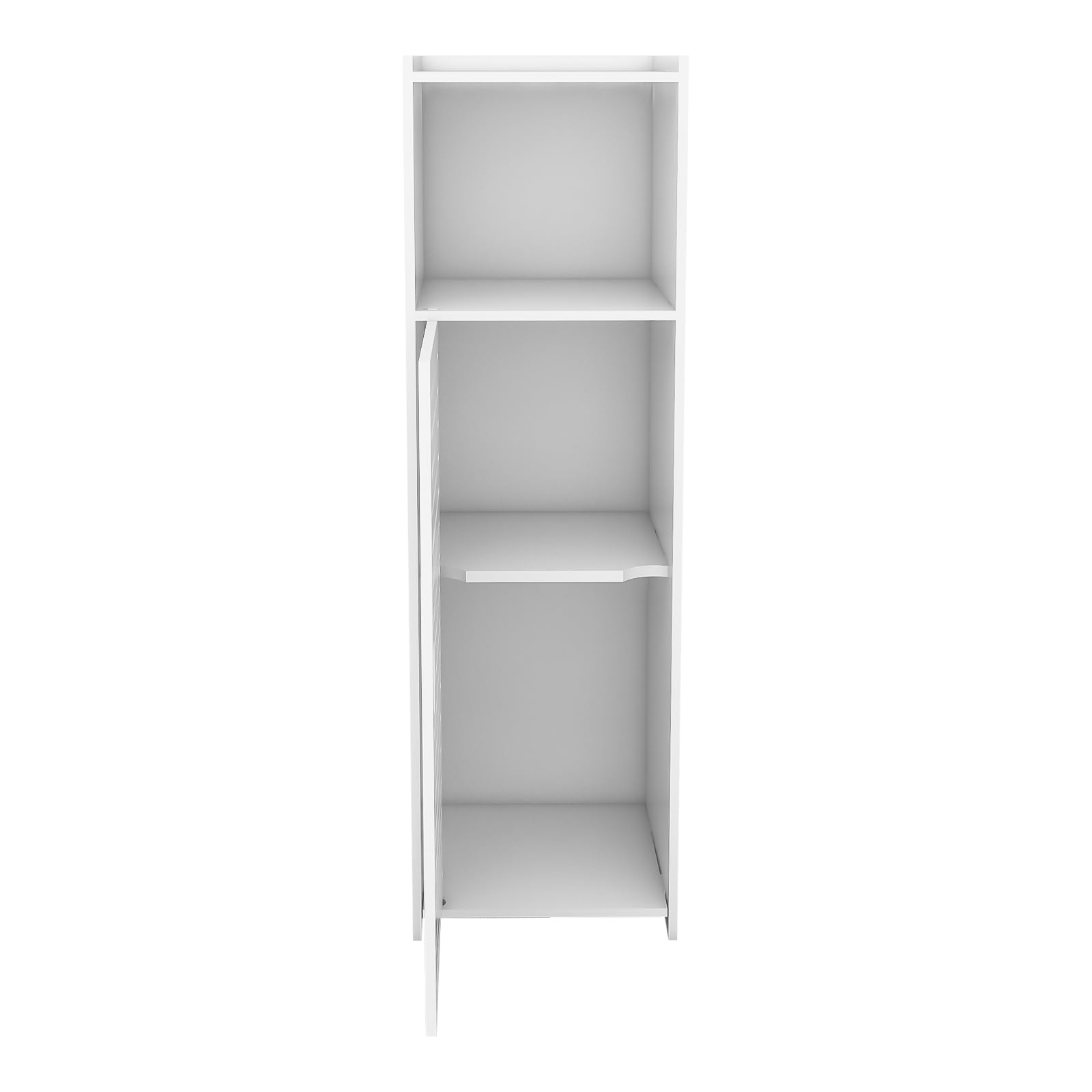 Wysoka szafka łazienkowa zajmująca mało miejsca szafka do przechowywania WC nizer na niezbędne przybory toaletowe uchwyt na papier toaletowy 23 x 22 x 78 cm – stylowe futro łazienkowe.
