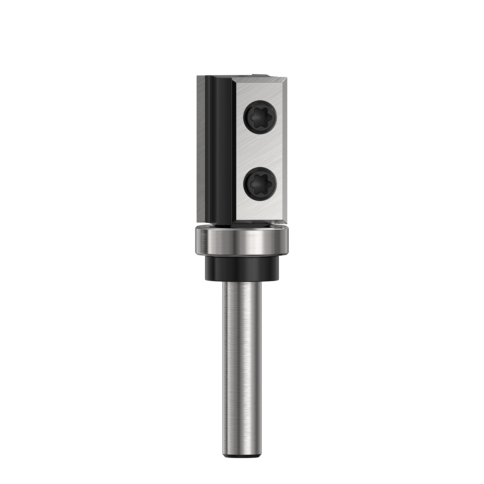 Fraisage à changement latéral Fraise à affleurement HW – Tige de 8 mm, diamètre de coupe de 19 mm, longueur de coupe de 30 mm, roulement à billes en bas, pour l’usinage du bois et le