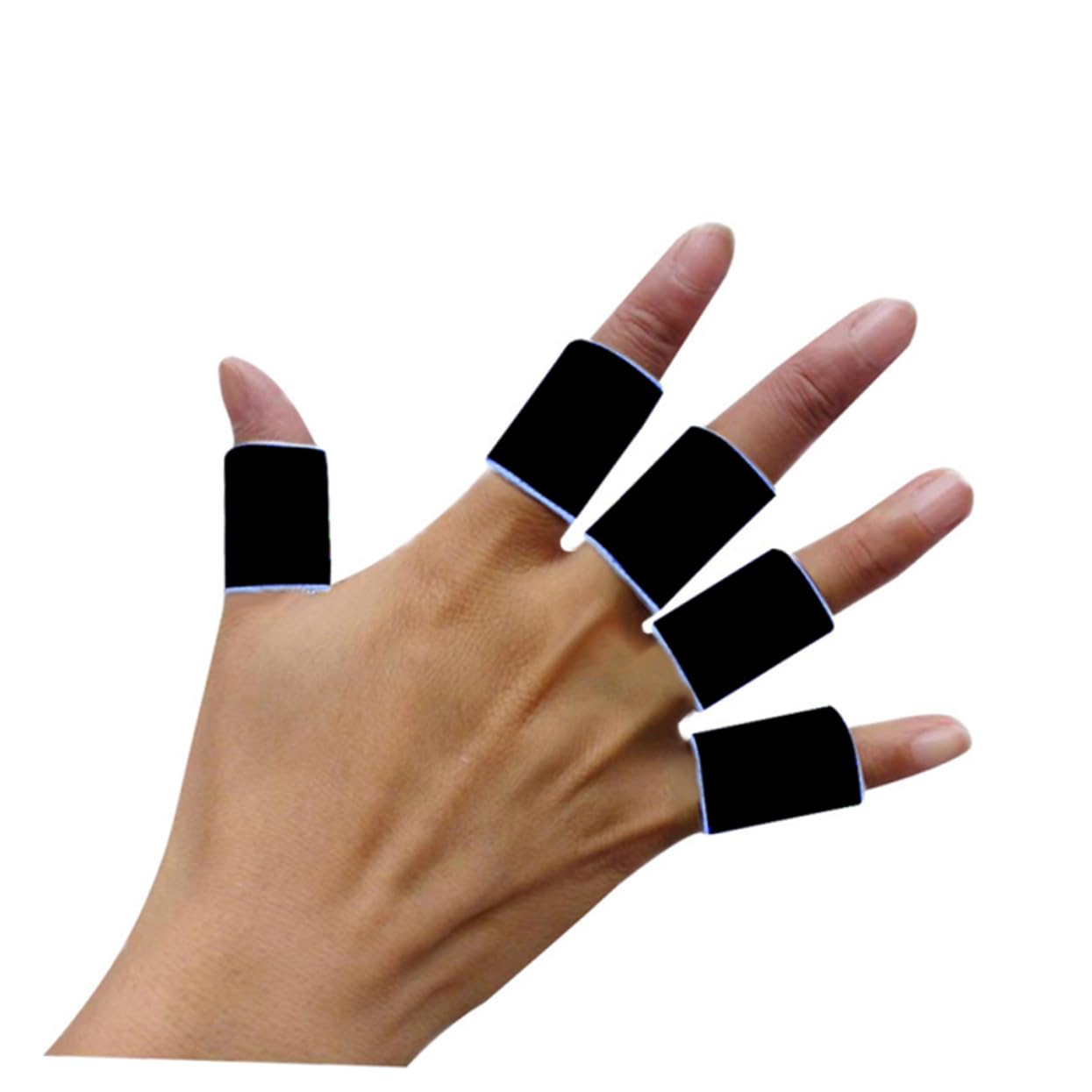 NOLITOY Finger Braces Support for Sports Nylon Finger Protector Wide Application Sports Sleeves