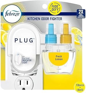 Febreze Fade Defy PLUG Air Freshener & Odor Fighter Starter Kit Oil Refill - (1) 0.87 fl. oz. Oil Refill (Fresh Lemon)