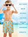 LUCOWEE Boys Swiming Trunks Zipper Pockets Hiden Pocket Anti Chafe Swim Amphibious Hybrid Shorts Swimsuits Comfort 4-Way Stretchy Quick Dry UPF 50+ Vivid Pizza Size 18-20