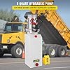 VEVOR Pompe Hydraulique 12 V 8 L, Pompe Hydraulique Remorque Simple Effet Réservoir Plastique, Démarrage Rapide Débit d'Huile Rapide Aucune Fuite, Remorque Élévateur à Ciseaux