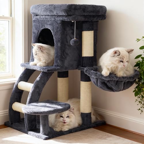 Heybly Cat Tree Tower, Cat condo for Indoor Kittens, Cat