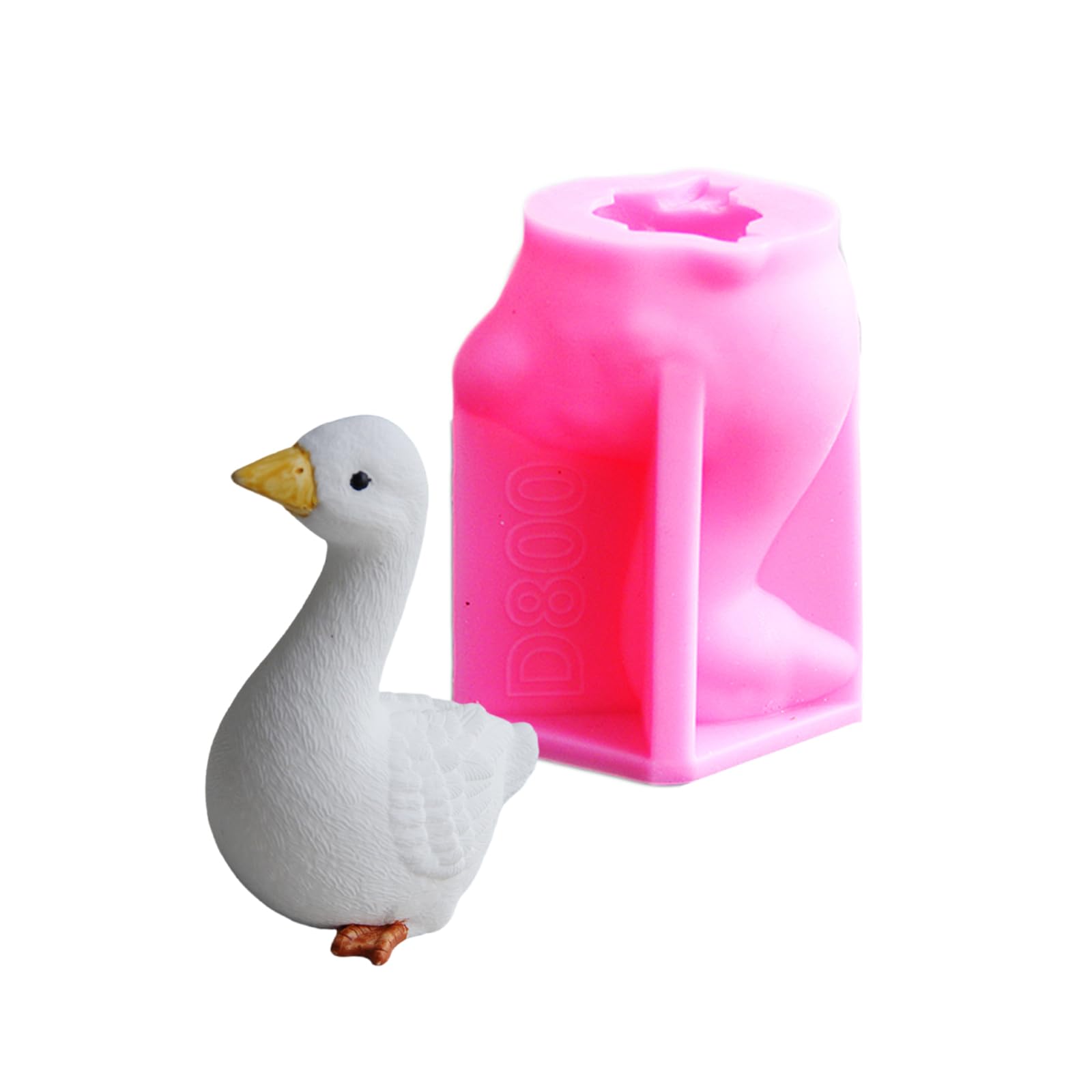 Stampo in silicone riutilizzabile per aromaterapia a forma di anatra per sapone desktop ornamento stampo gioielli strumento