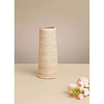 HomeStop BACK TO EARTH Ecomix Small Vase (A20855DTCVASESM001,Natural,Free Size)