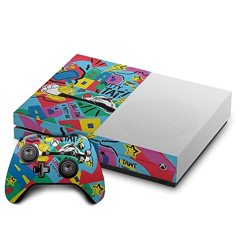 Peau autocollante Xbox One S Looney Tunes vinyle sans bulle pour rénover vos manettes