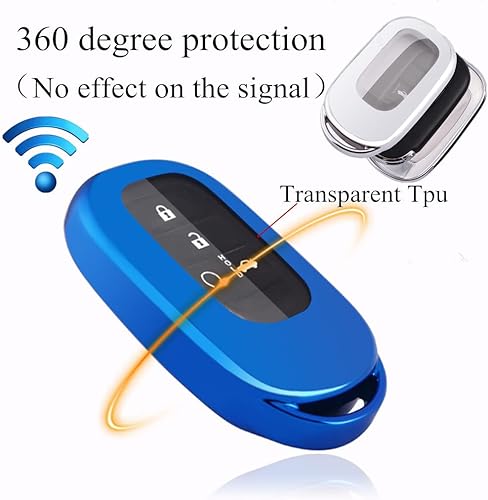 Miniatura 4 de Funda para llavero de repuesto para Honda Accord Civic HR-V CR-V Pilot Sport SI EX EX-L 2022-2023, accesorios de 3, 4, 5, 6 botones