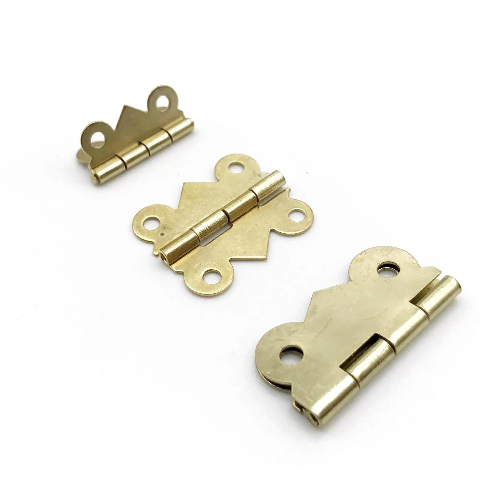 NYRXRYTCA Hinge with Screw 17x20mm 20x25mm 25x30mm 12Pcs(Bronze M 20x25mm)