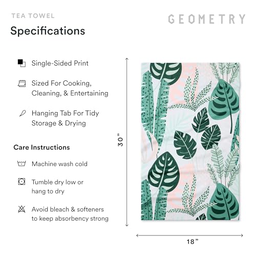 GEOMETRY Kitchen Tea Towels - Quick Dry Microfiber Dish Towels for Kitchen Diedre, 18" x 30" 1 Pack - image 6