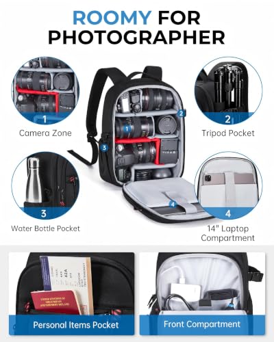 Mochila para Cámara DSLR Impermeable BAGSMART Small miniatura 7