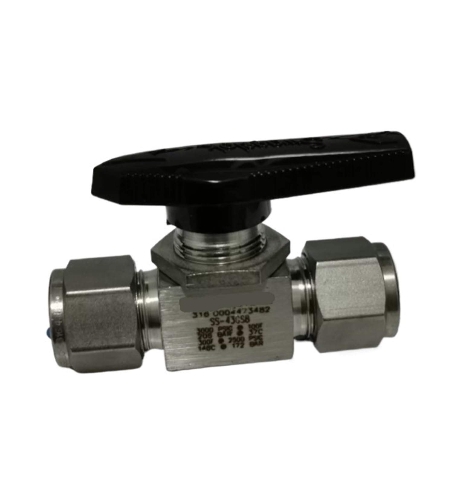 Hqdrcy One Color 1-Piece Stainless Steel Ball Valve Ss-43Gs8 1/2In 1.1Cv For Automated