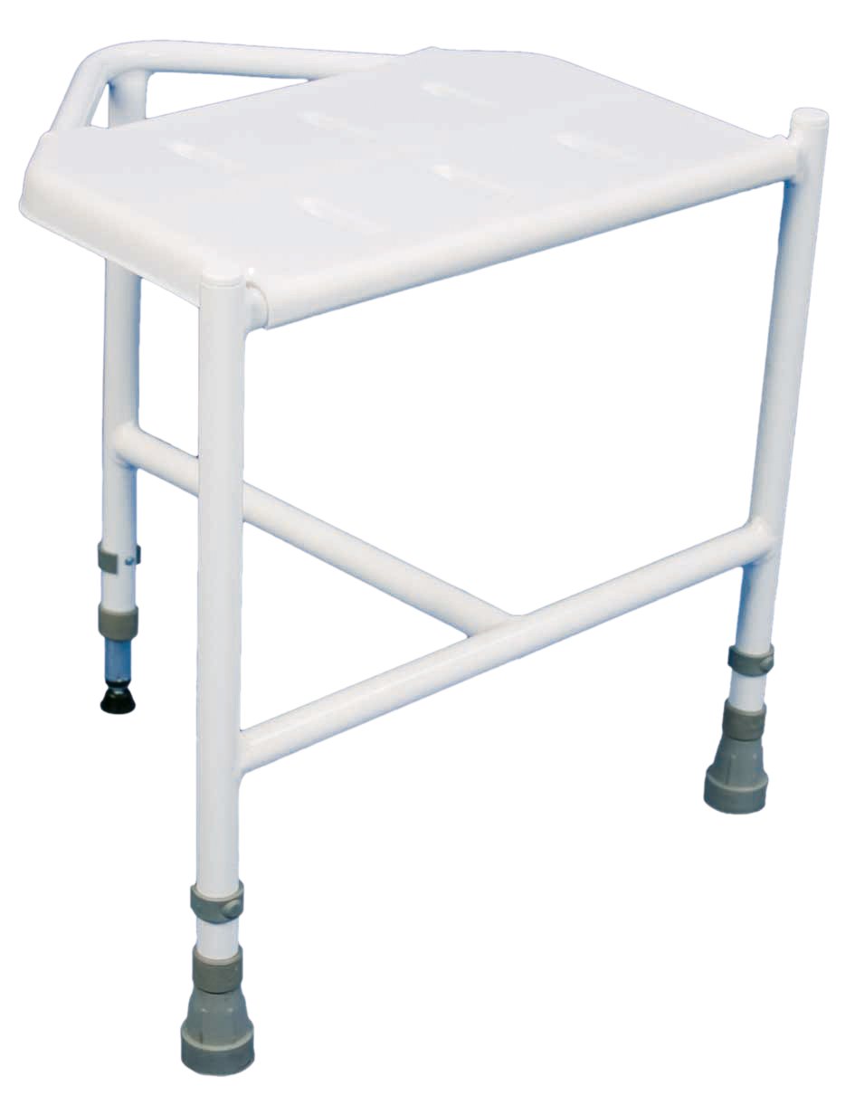 Aidapt Height Adjustable Light Weight Shower And Bath Stool With Anti