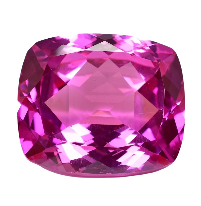 Saphir rose gemme naturelle 26x22mm pour pendentif bricolage