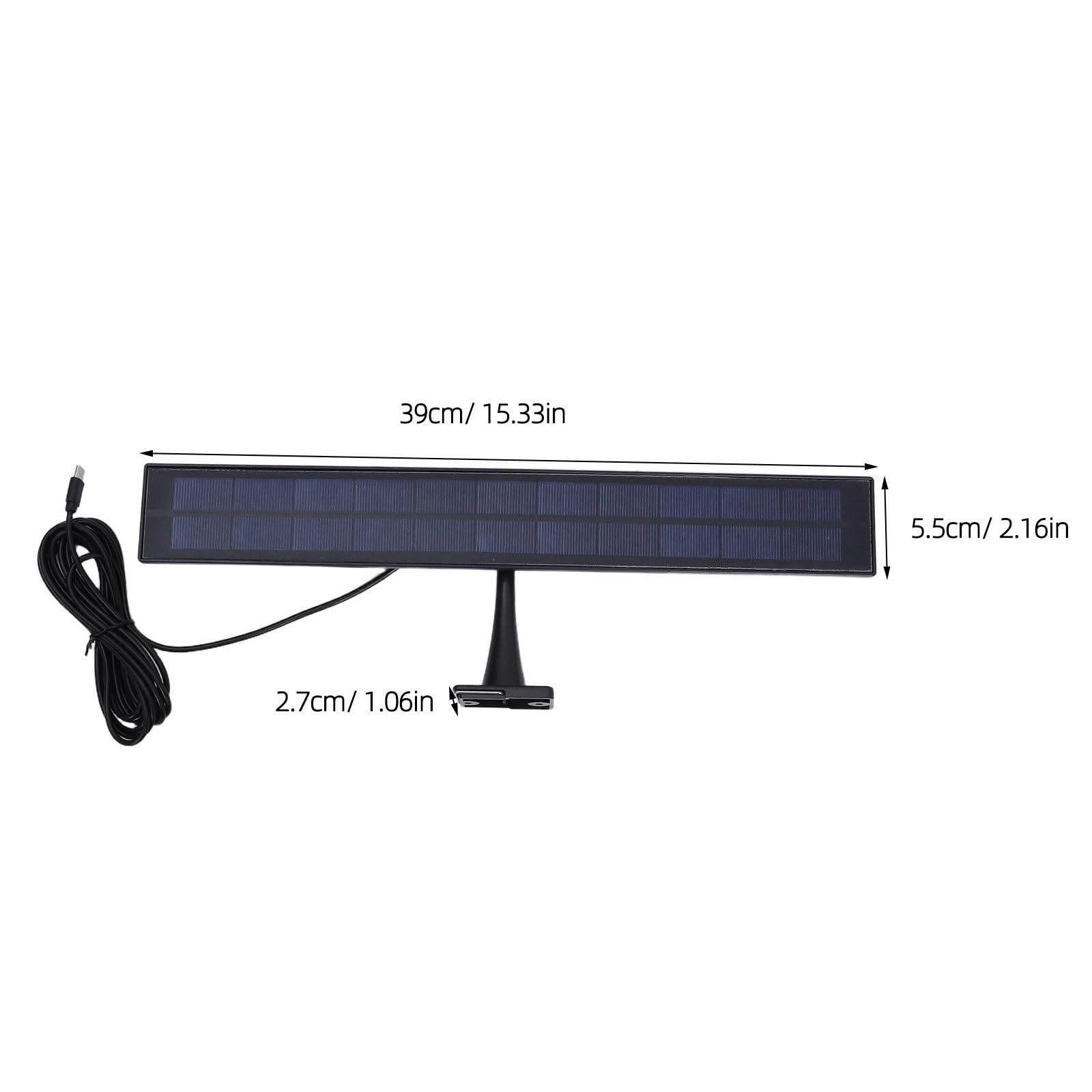 Artibetter Lampada da parete solare a LED per esterni - Lampada da parete lunga con sensore di movimento - Illuminazione impermeabile per giardino e corridoio, ideale per cortili, ingressi e tettoie.