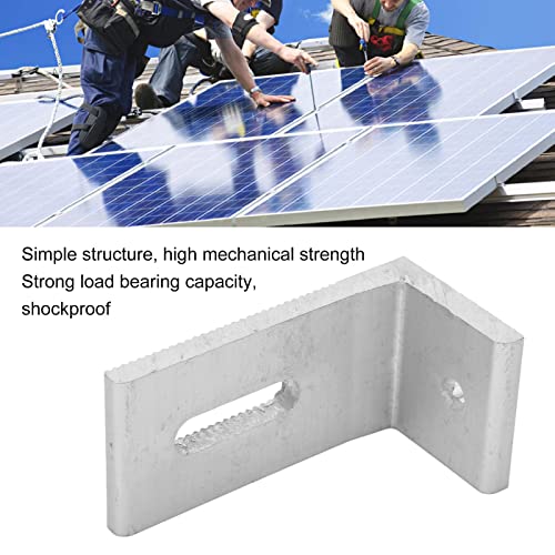 Suporte de Montagem de Painel Solar de pé L de 10 Unidades, Liga de Alumínio, Alta Resistência, Prov