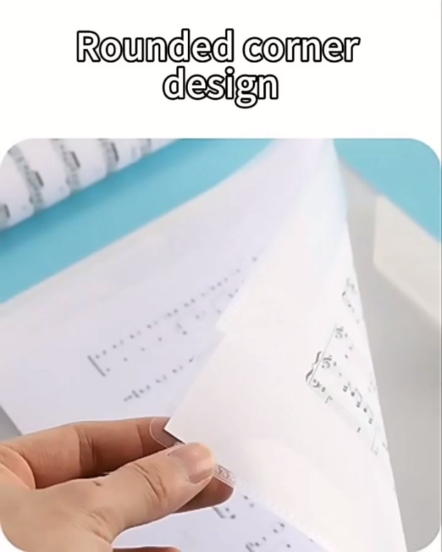 Classeur De Partitions Doré A4 - 20 Poches/40 Pages