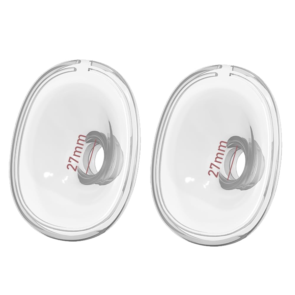 2PCS Silicone Flange 27mm Compatible with Lansinoh Discreet Duo