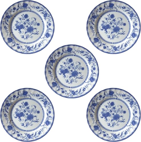 洋食器 ファイブオニオンシリーズ 19cm プレート 5枚 セット 美濃焼 日本製 電子レンジ対応 オーブン対応 平皿 ケーキ皿