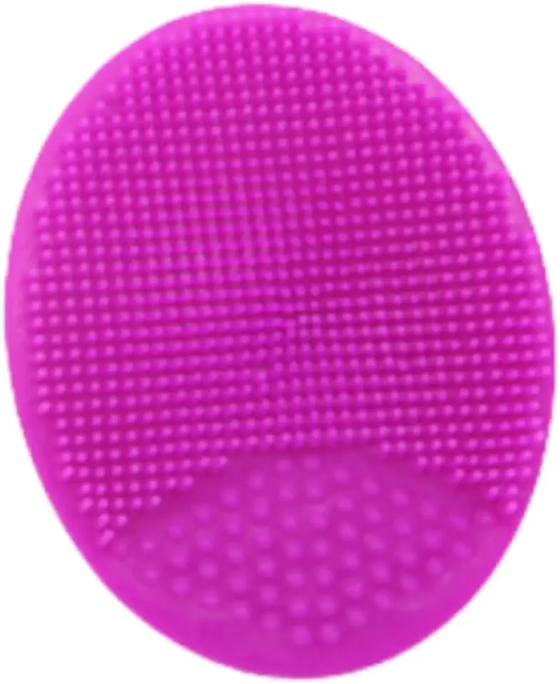 Mini Esponja Facial emborrachada - Ideal para lavar o rosto, Limpeza de pele - Cor:Rosa