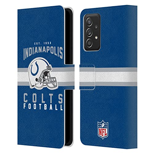 Étui Samsung Galaxy A53 5G Indianapolis Colts Head Case Designs en cuir