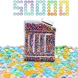 JITFTOK Water Balls Beads Pack 50000 Beads Growing Balls, Soft Jelly Water Gel Beads for Refill Ammo