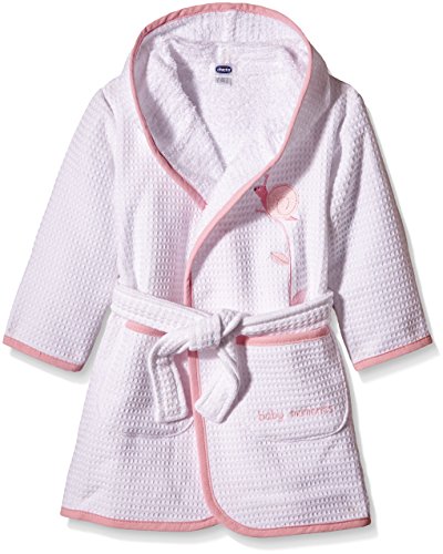 Chicco, Accappatoio per Bambine, 12+ Mesi, Bianco (White)