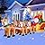 DomKom 12 FT Christmas Inflatable Outdoor Santa Claus on Sleigh with Five Reindeer, Building LED Lights, Blow Up Yard Decoration for Party Garden Lawn Winter Decor