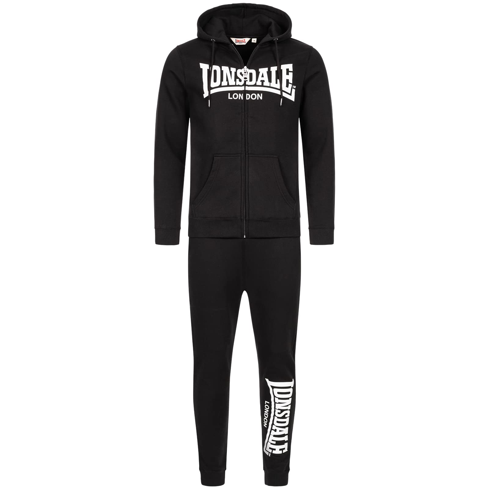 Lonsdale Feeny Tuta da uomo con cappuccio, vestibilità slim Uomo (Pacco da 1)