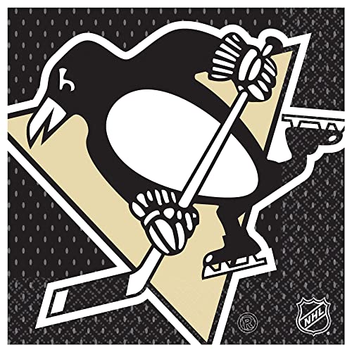 Pittsburgh Penguins Party Napkins - 6 1/2