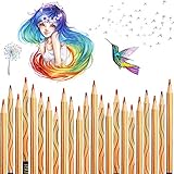 【Ungiftig & Umweltfreundlich】Der Bleistifte besteht aus natürlichem und starkem Holz, ungiftigen und geruchsneutralen Materialien, unzerbrechlich, sicher und gesund für den menschlichen Körper. Starke und zuverlässig Mine zum Schutz vor ärgerlichem Abbrechen während der alltäglichen Verwendung und zum einfachen Spitzen.