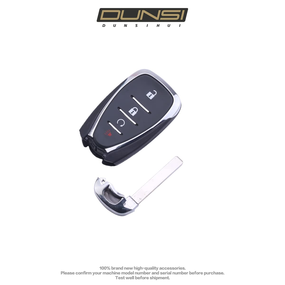 DUNSIHUI HYQ4EA 13585728 - Telecomando di controllo senza chiave, 433 MHz, 4 pulsanti, ricambio per veicoli Volt Cruze Traverse