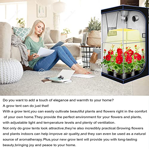 3X3X6 Improved Grow Tent, Strong Stable Stand Made From Dia19Mm Steel Poles With 16Mm Steel Sidebars, 600D High Reflectivity Mylar Fabric Tent With Durable Smooth Zippers, Unique Hygrometer Pocket #TOP1