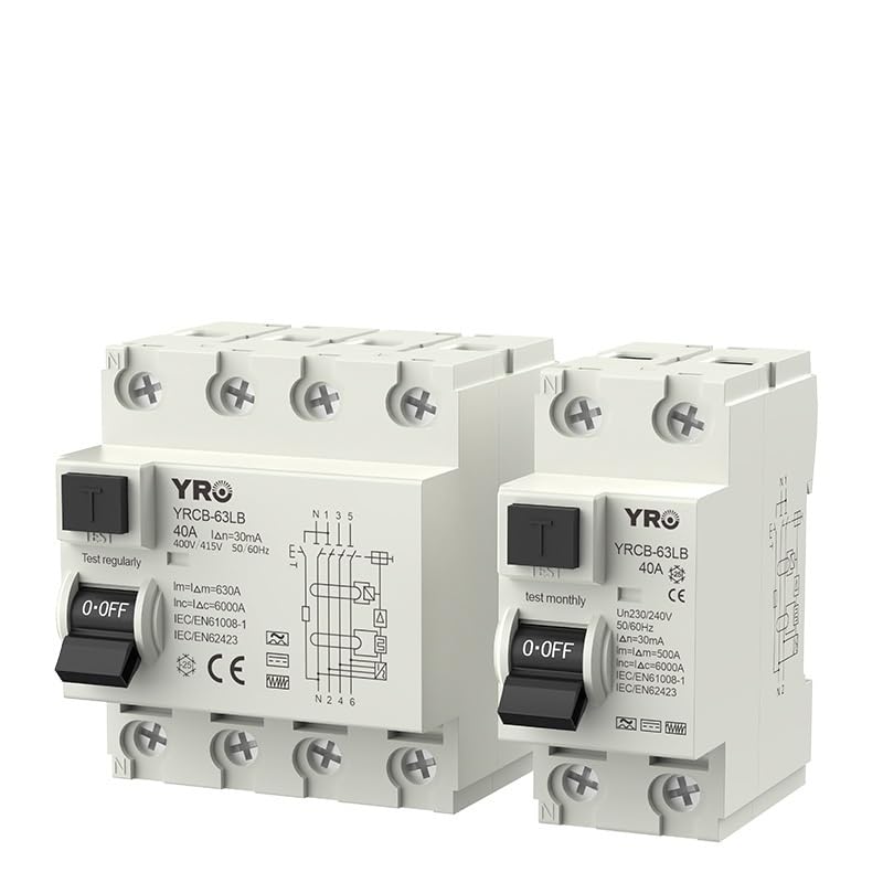 Magnetotermico Interruttore differenziale RCD Tipo B 2P 4P 40a 63a 30mA 300mA DIN Rail 220V 400V(2P 30mA,63A)