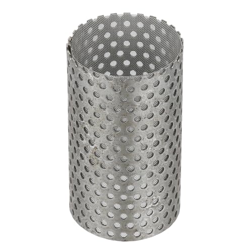 Image of PATIKIL 1 Pcs 35mm OD Strainer Mesh, 58mm H 80 Mesh Screen Y Shaped Strainer Filter Valve Mesh Screen 304 Stainless Steel Double Layer Strainer Mesh for Debris Pump Water Oil Separation