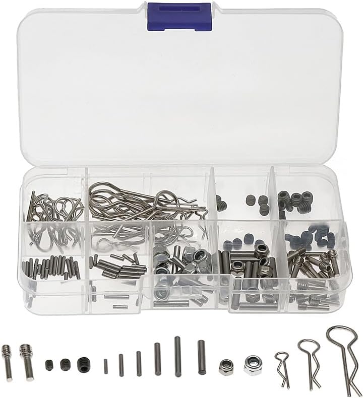 RC Remote Control Car 1/8, 1/10, 1/12, 1/16 Car Shell Clips, Several Meters of Screws, Transmission Shaft, CVD Fixed Screws, M3, M4 Coupling Pins, Set